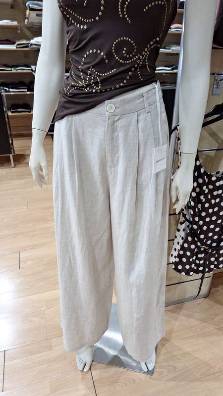 PANTALONE PALAZZO IN LINO