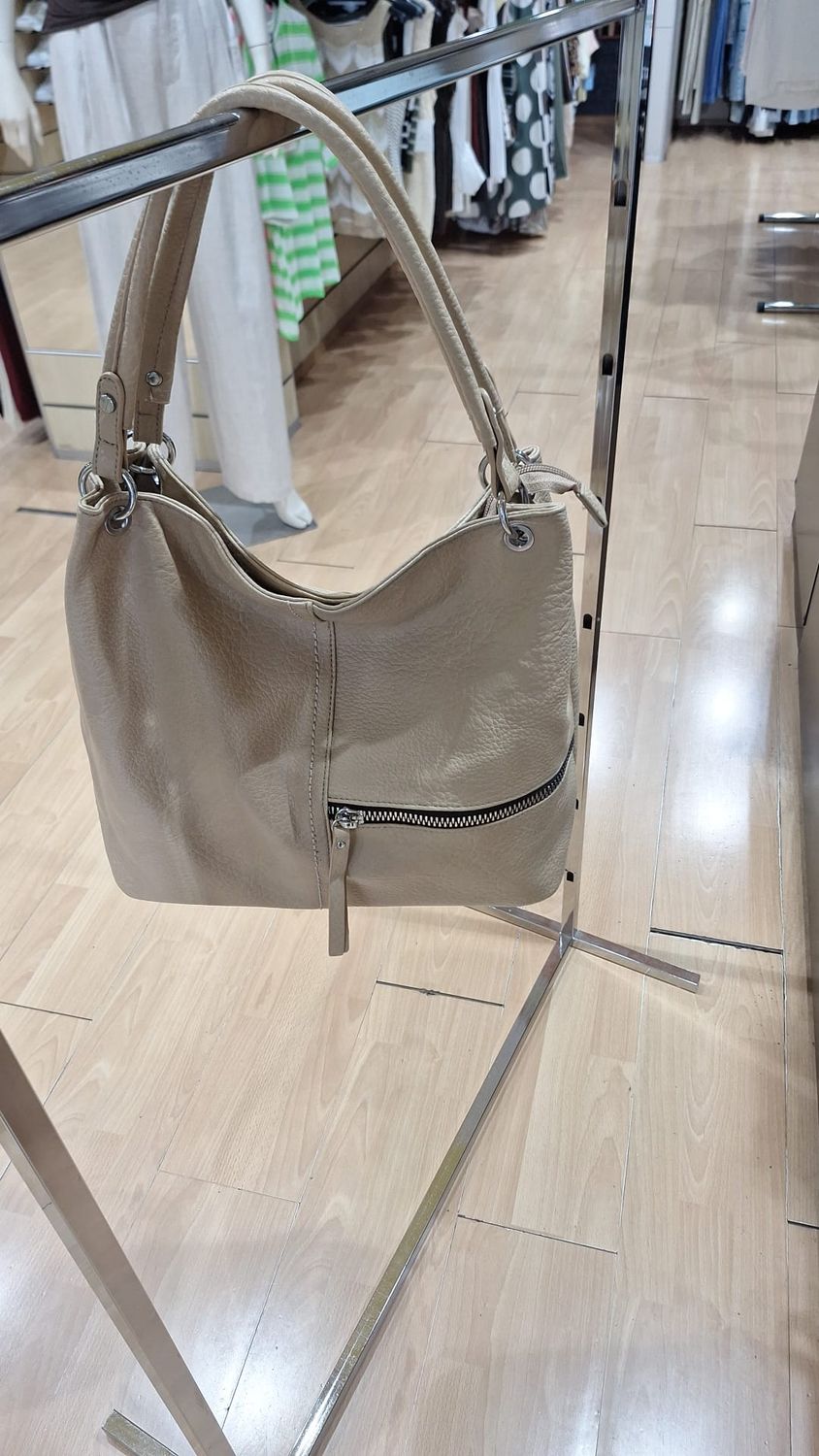 BORSA A SPALLA SHOPPER IN ECOPELLE