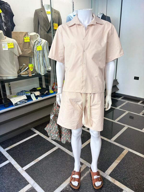 COORDINATO UOMO OVERSIZE CON CAMICIA E BERMUDA