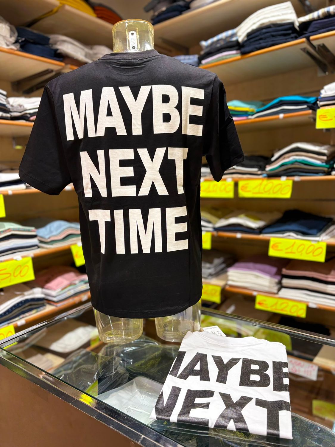 T-SHIRT UOMO CON SCRITTA “ MAYBE NEXT TIME ”