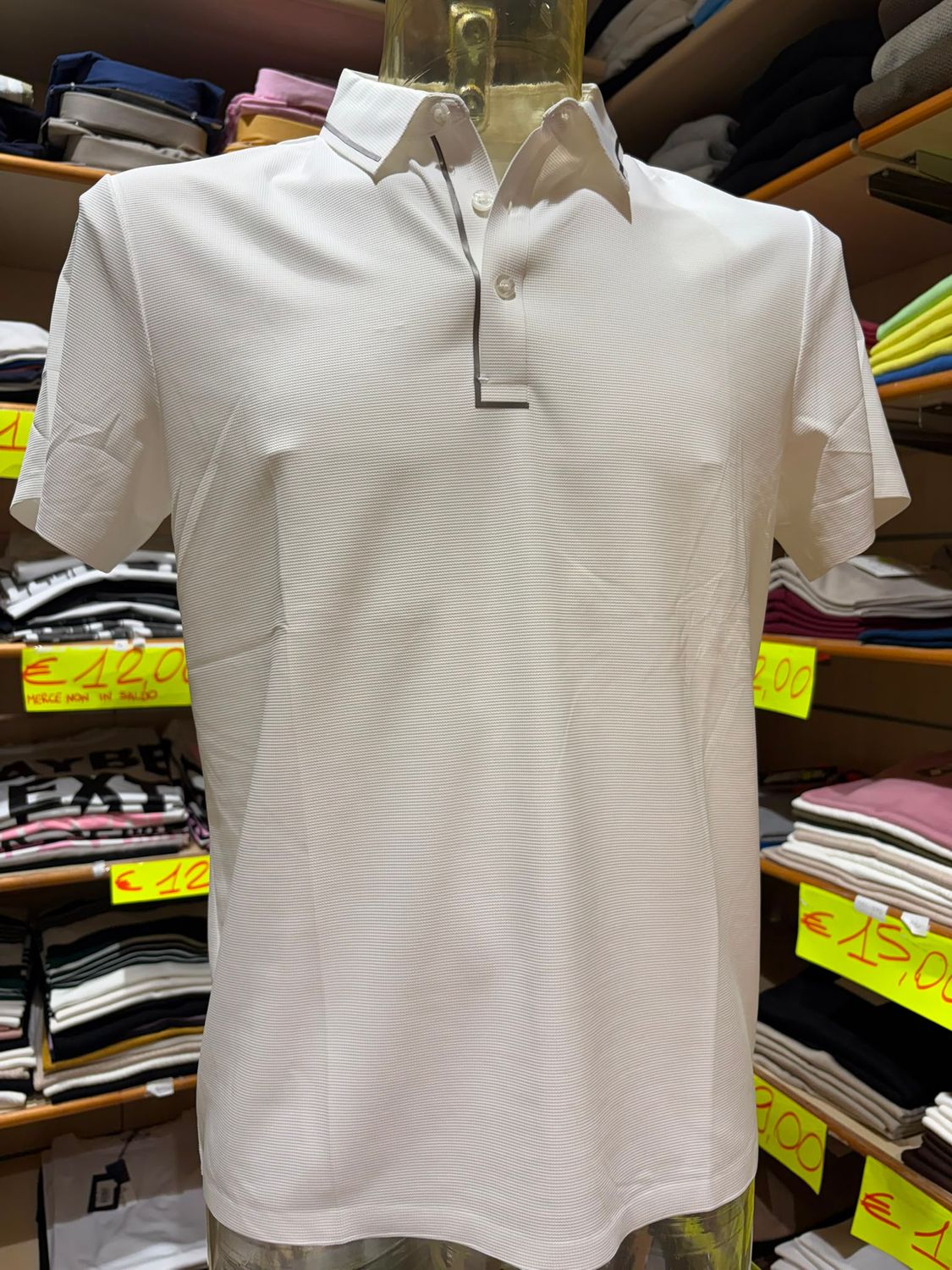 POLO UOMO ELASTICIZZATA CON DETTAGLI A CONTRASTO