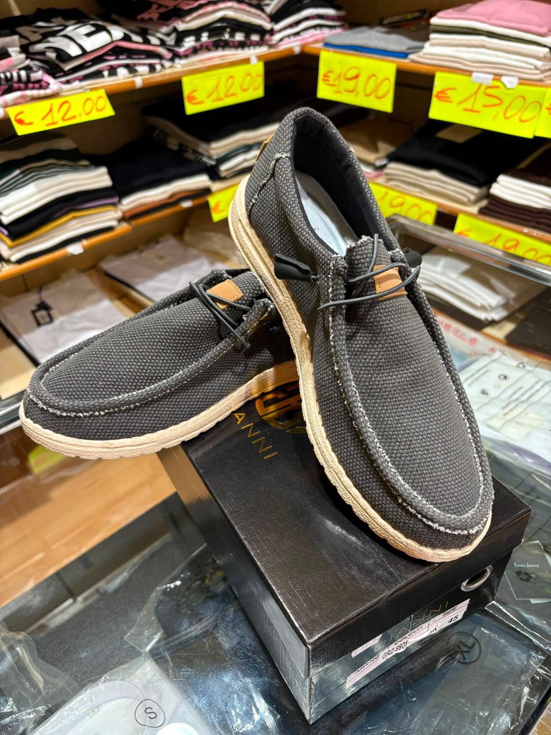 MOCASSINO UOMO IN TELA