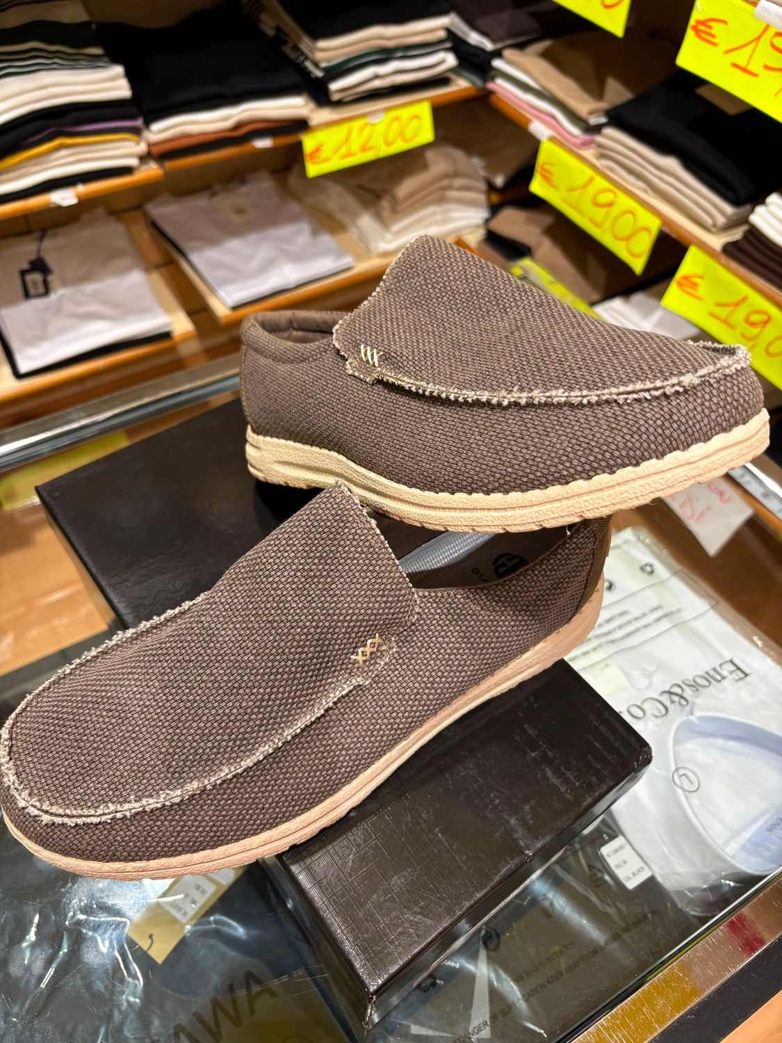 MOCASSINO UOMO IN TELA