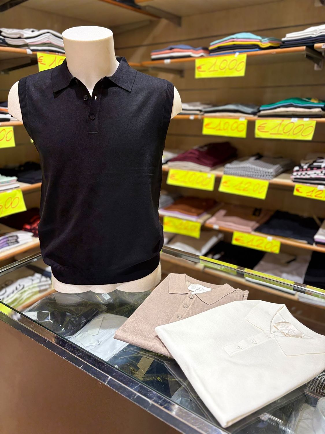 POLO UOMO SMANICATA IN FILO DI COTONE