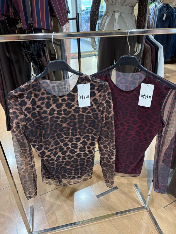 MAGLIA VELATA ANIMALIER MACULATA