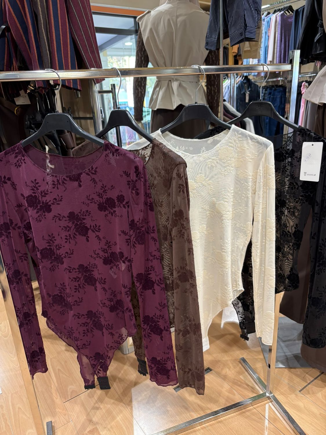 BODY VELATO CON FANTASIA FLOREALE