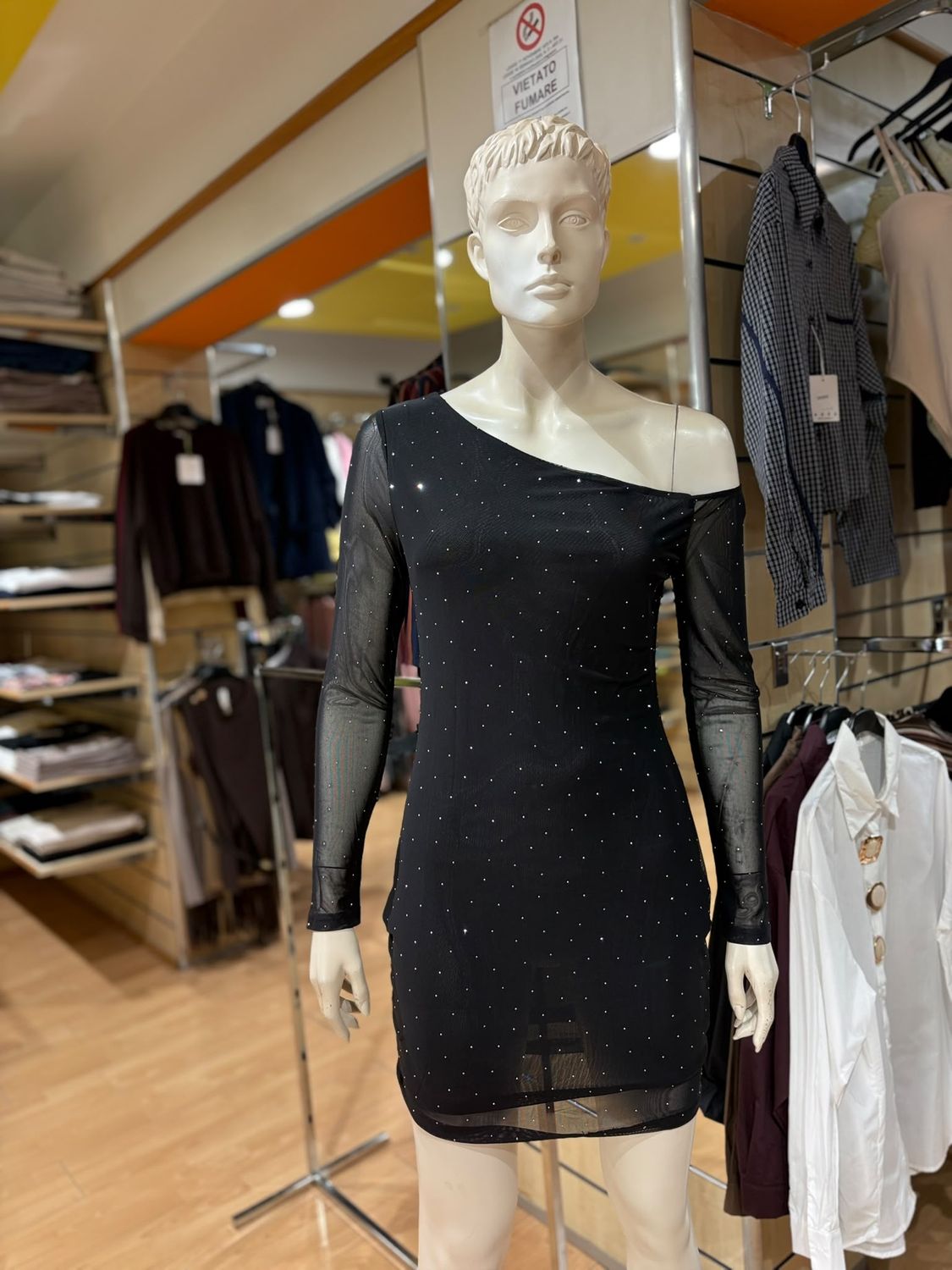 VESTITO TIFFOSI VELATO CON BRILLANTINI