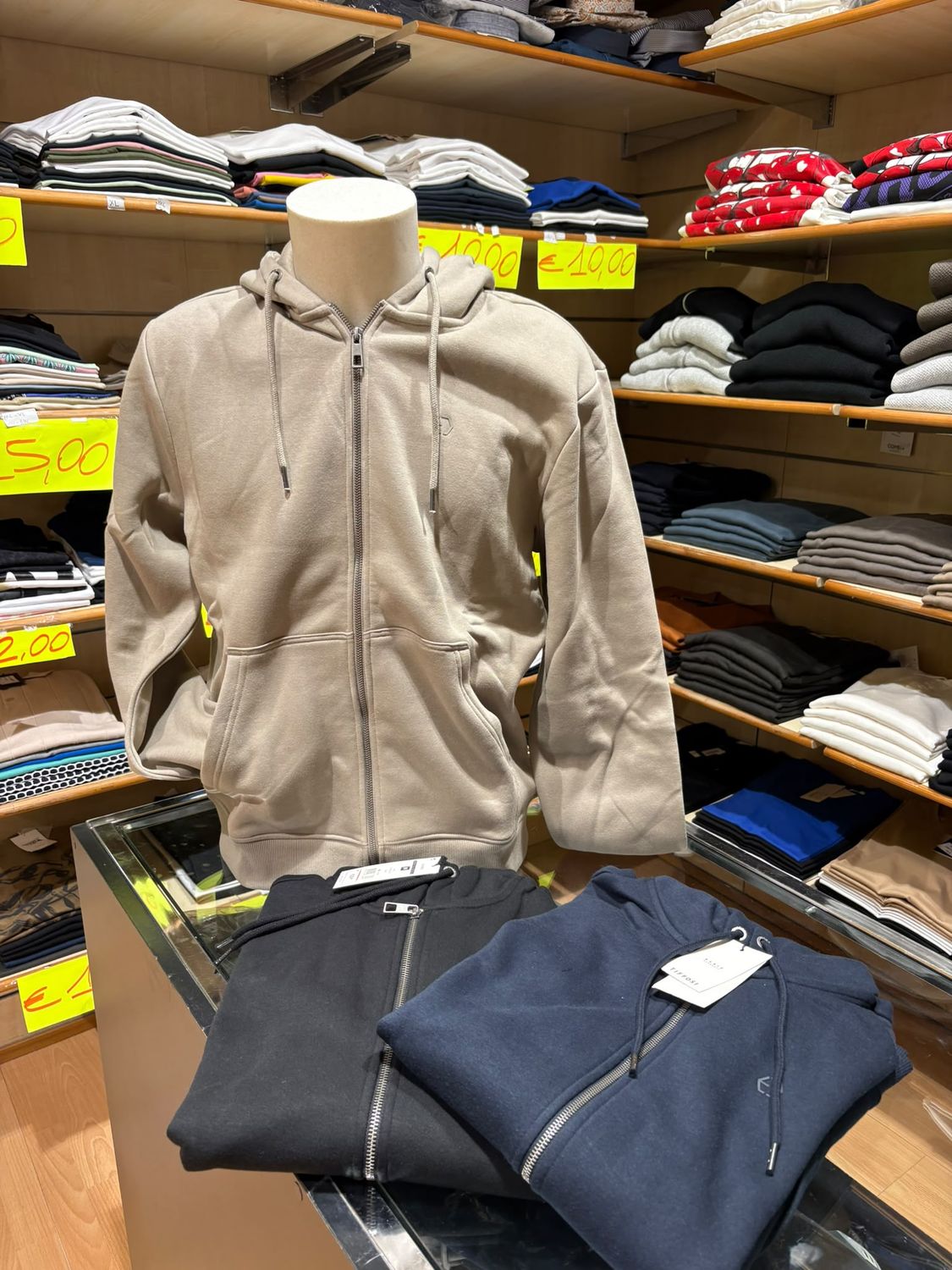 FELPA UOMO TIFFOSI FELPATA CON CAPPUCCIO E TASCHE