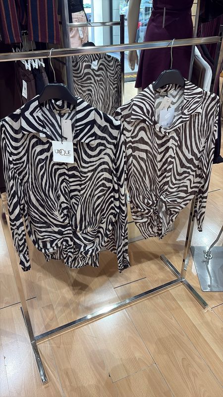 CAMICIA EFFETTO VELATO A FANTASIA ZEBRATA