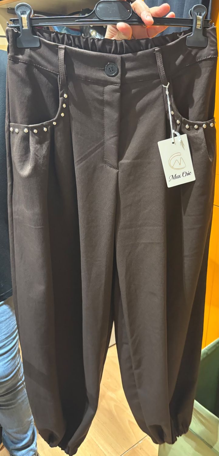 PANTALONE BALLOON CON ELASTICO ALLA CAVIGLIA