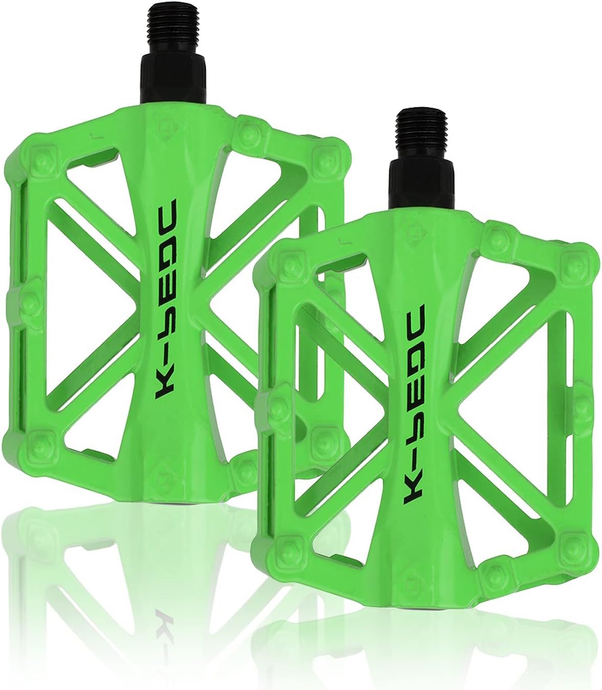 Aluminum Cycling Bike Pedals,9/16 inch Bicycle Pedals Bike for Road/Mountain/MTB/BMX Bike with Super Bearing Pedals Lightweight Stable Plat with Anti-slip