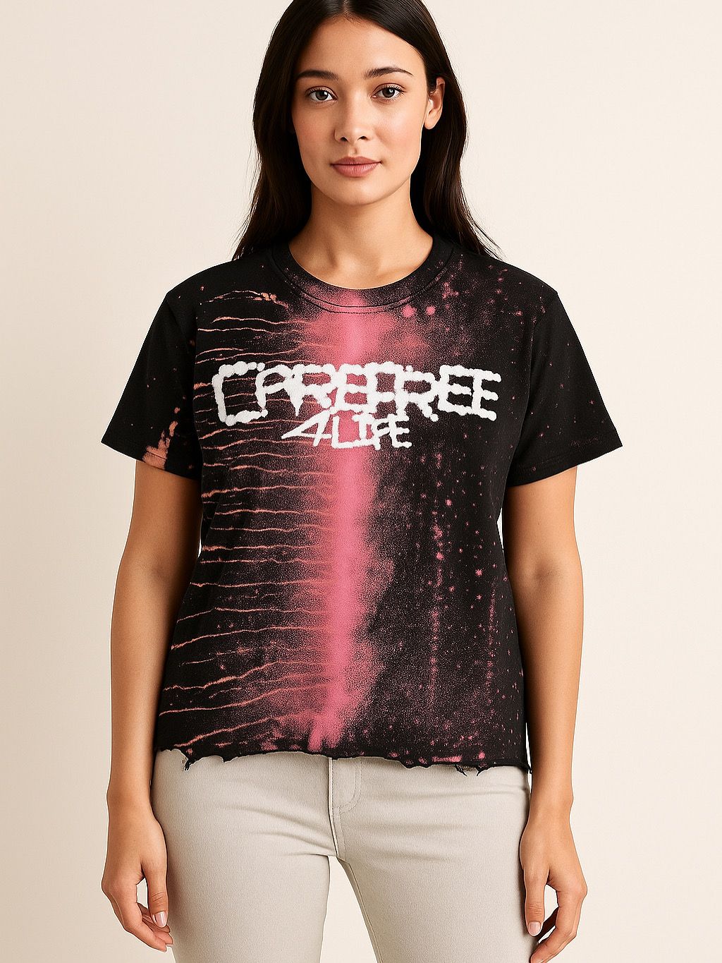 Carefree Splat Tee (Eggplant)