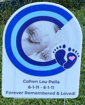 Curved Yard Sign