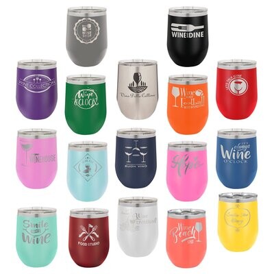 Polar Camel 12 oz. Wine w/Clear Lid