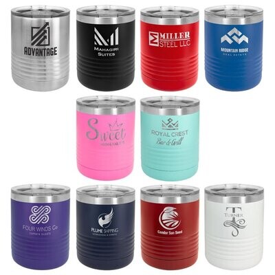 Polar Camel 10 oz. Tumbler w/Clear Lid