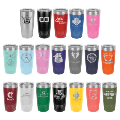 Polar Camel 20 oz. Tumbler w/Clear Lid
