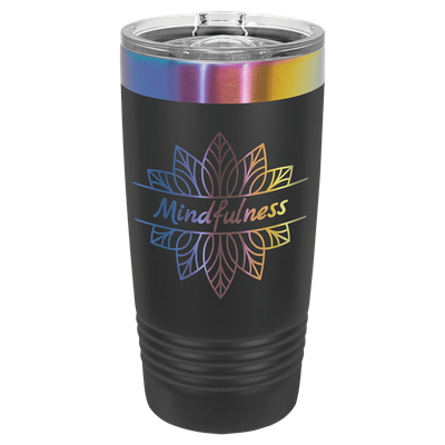 Polar Camel 20 oz. Black/Prism Ringneck Tumbler