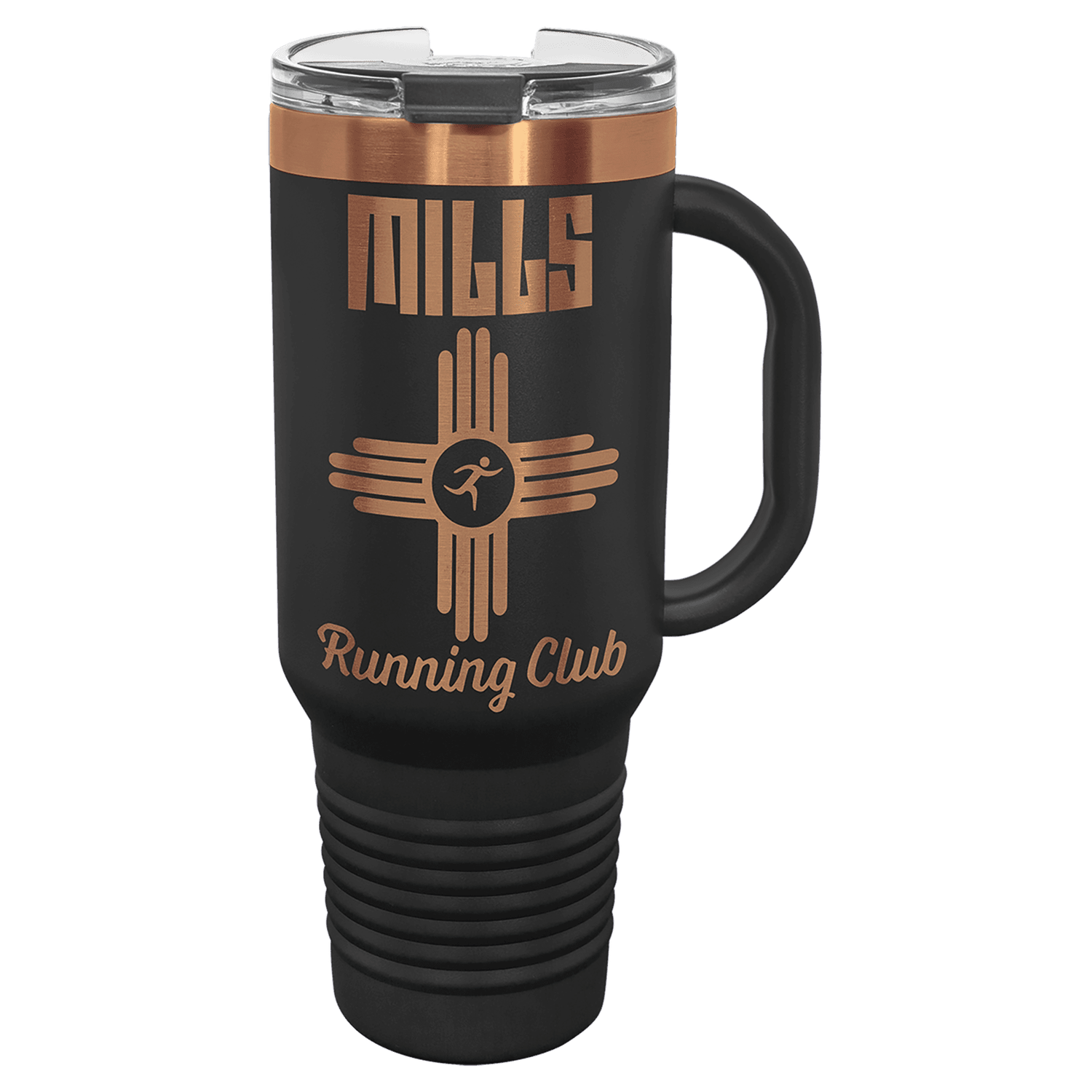 Polar Camel 40 oz. Black/Rose Gold Travel Mug