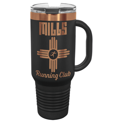 Polar Camel 40 oz. Black/Rose Gold Travel Mug