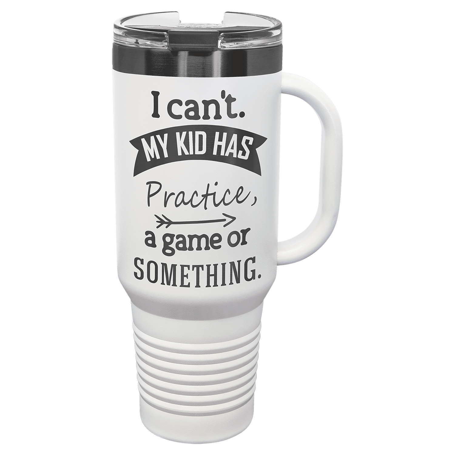 Polar Camel 40 oz. White/Ghost Black Travel Mug