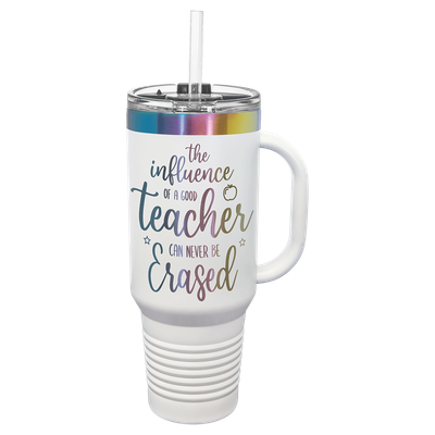 Polar Camel 40 oz. White/Prism Black Travel Mug
