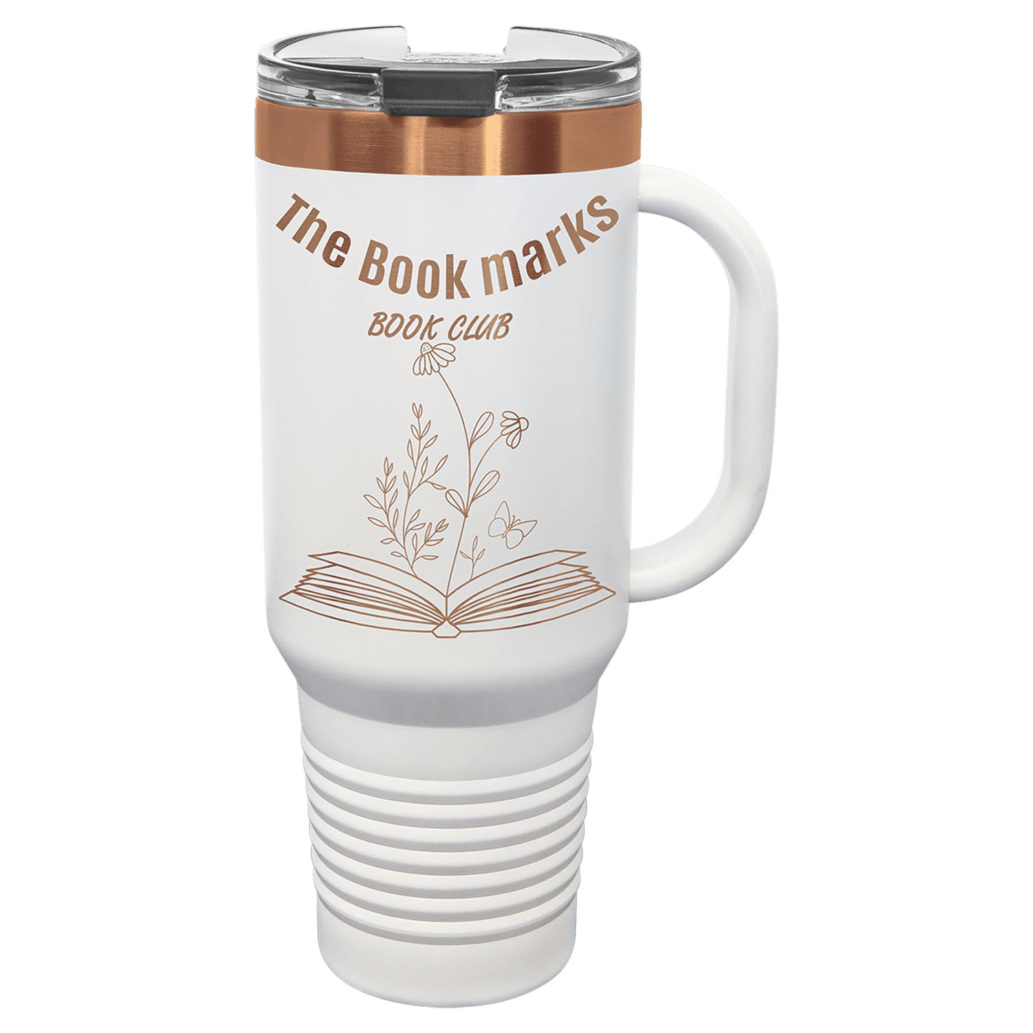 Polar Camel 40 oz. White/Rose Gold Travel Mug