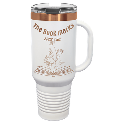 Polar Camel 40 oz. White/Rose Gold Travel Mug