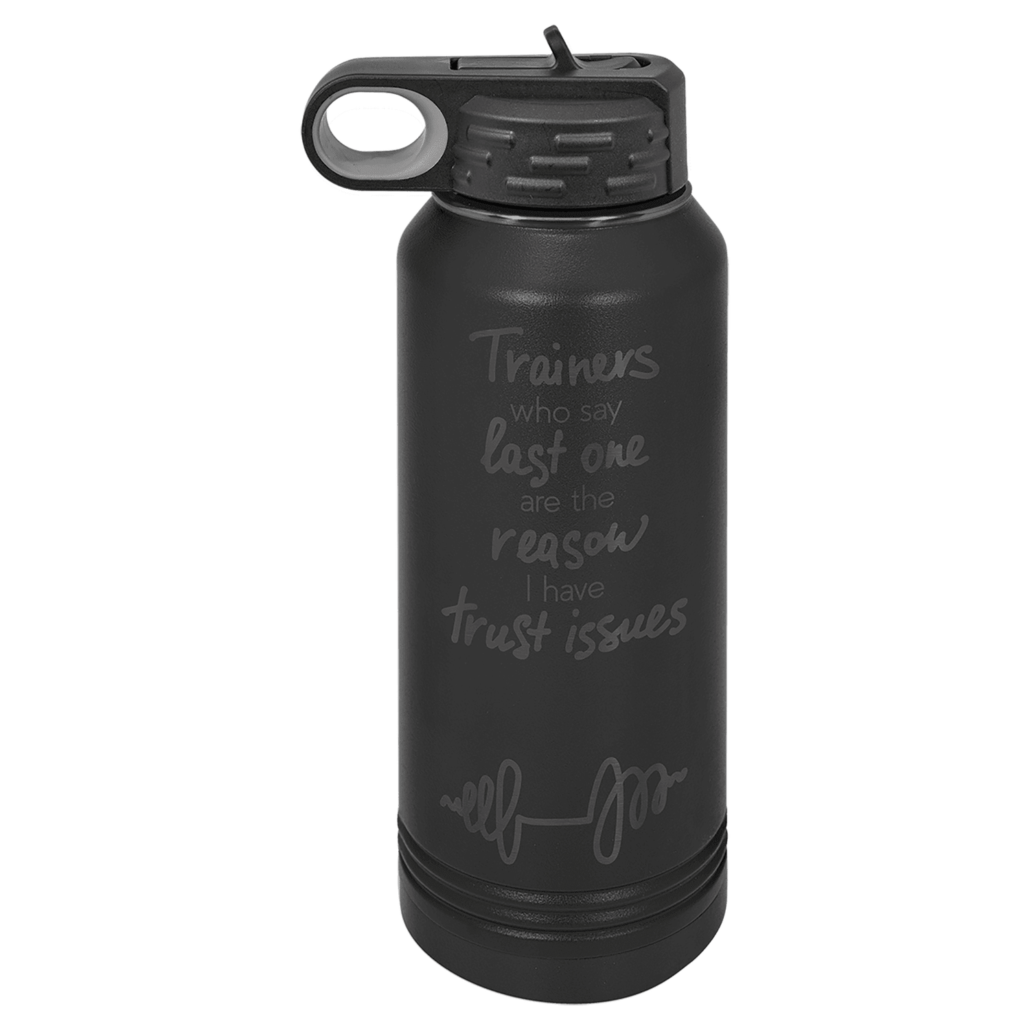 Polar Camel 32 oz. Black/Ghost Black Water Bottle