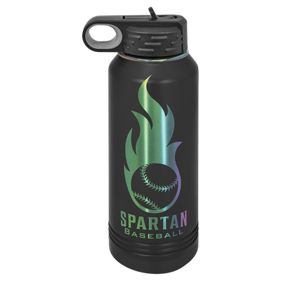 Polar Camel 32 oz. Black/Prism Water Bottle