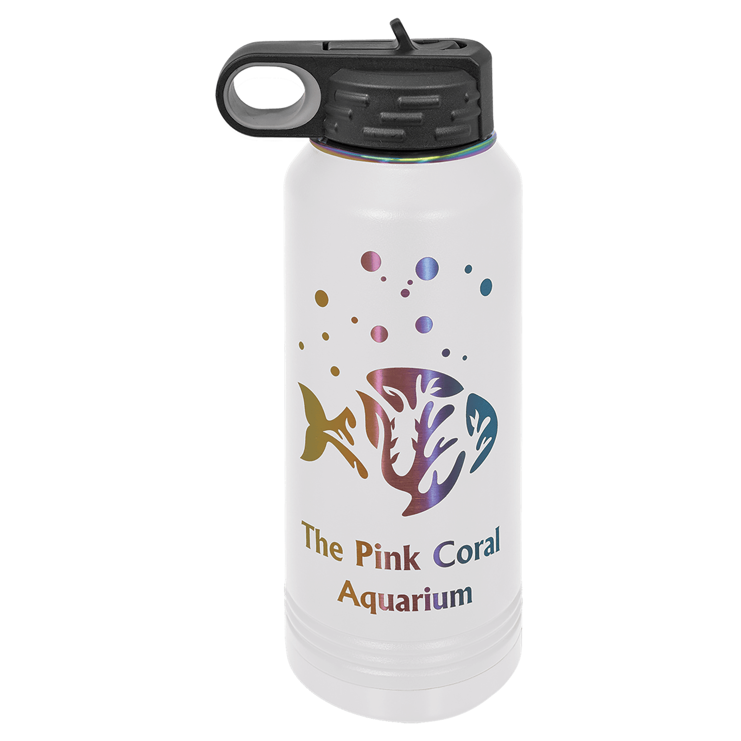 Polar Camel 32 oz. White/Prism Water Bottle