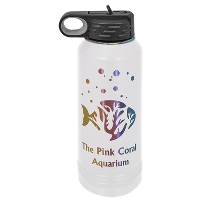 Polar Camel 32 oz. White/Prism Water Bottle