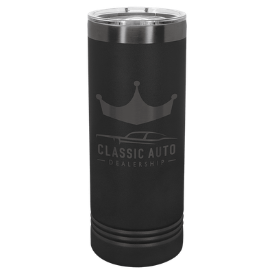 Polar Camel 22 oz. Black/Ghost Black Skinny Tumbler