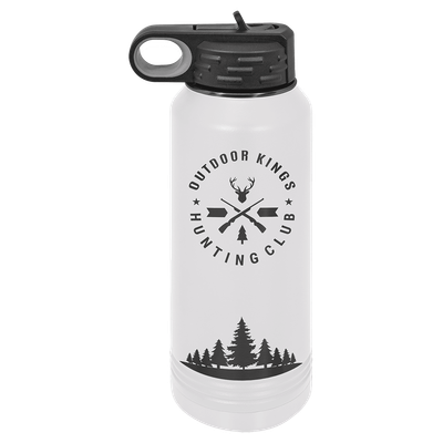 Polar Camel 32 oz. White/Ghost Black Water Bottle