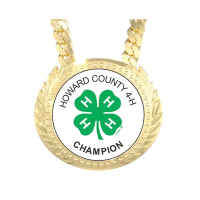 Lite Champ Chain Medal w/ Center Design