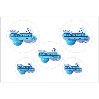 Circle Decals Set of 5