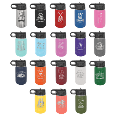 Polar Camel 12 oz. Water Bottle w/Flip Up Straw