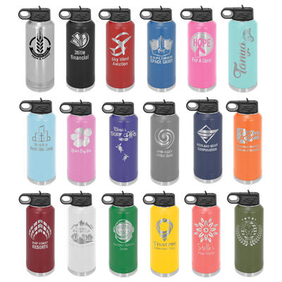 Polar Camel 40 oz. Water Bottle w/Flip Up Straw