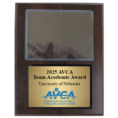 AVCA Individual Academic Award Plaque