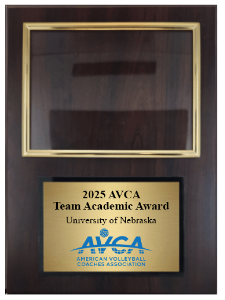 AVCA Team Academic Award Plaque