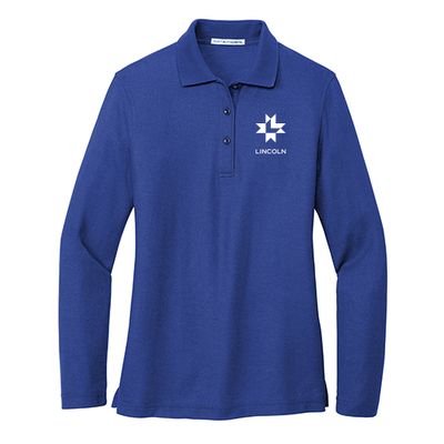 Port Authority Ladies Long Sleeve Silk Touch Polo