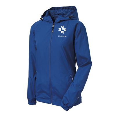 Ladies Sport-Tek Hooded Ragland Lightweight Jacket
