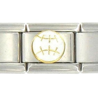 Baseball Link Charm Bracelet