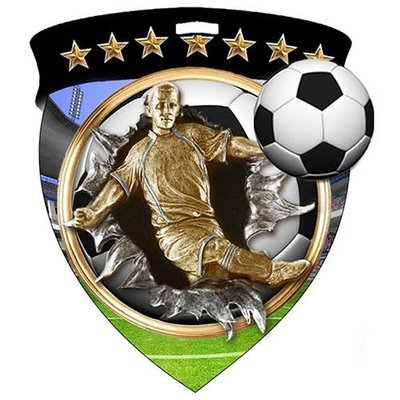 SAY Male Soccer Player and Ball Medal