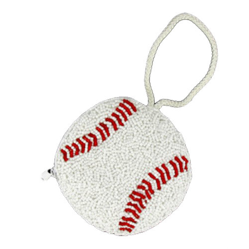 Beaded Zipper Coin Purse