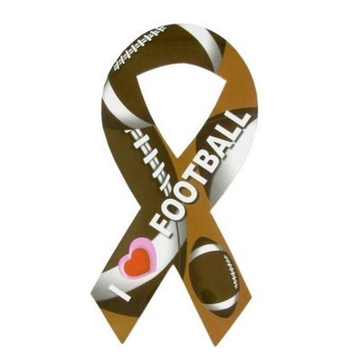 I Love Football Ribbon Magnet