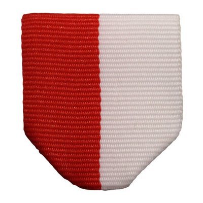 Red &amp; White Ribbon Drape