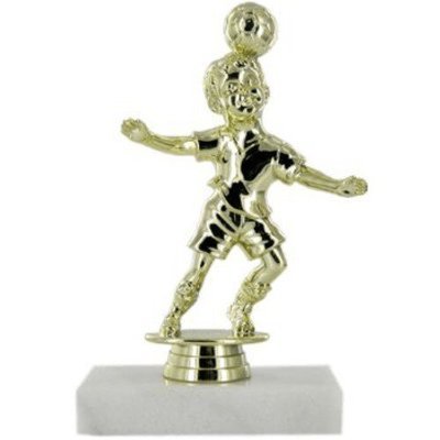 SAY Soccer Trophy with Male Youth Header Figure