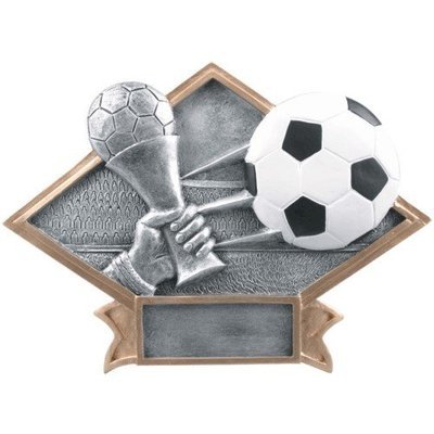 SAY Soccer Sculpture with Gold Border