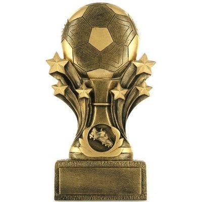 SAY Soccer Sculpture Gold Star Theme
