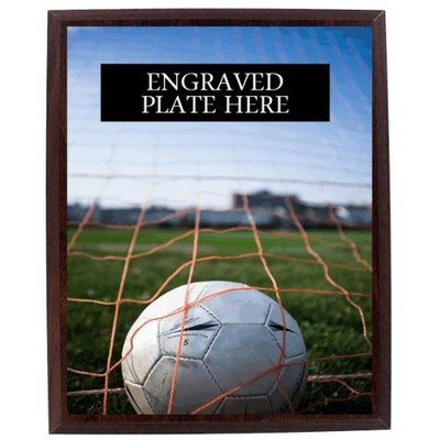 SAY Ball Sitting in Goal Design Plaque